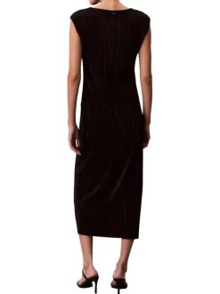 Jupe longue noire unie avec une coupe ajustée et une taille élastiquée