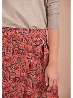 Jupe Portefeuille à imprimé éthnique pour femme brique BODY
