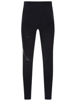 Legging noir en coton uni