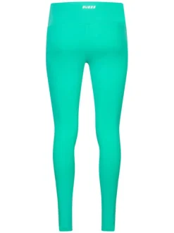 Legging turquoise uni coupe skinny à lacet avec poche