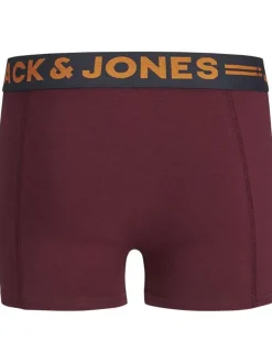 Lot de 3 Boxers classique en coton multicolores unis à taille élastiquée