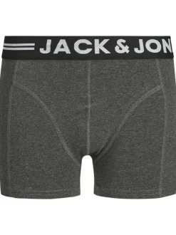 Lot de 3 Boxers classique en coton multicolores unis à taille élastiquée