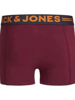 Lot de 3 Boxers classique en coton multicolores unis à taille élastiquée