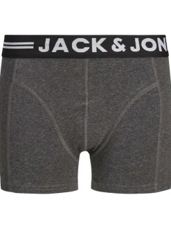 Lot de 3 Boxers classique en coton multicolores unis à taille élastiquée