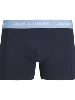 Lot de 3 Boxers classiques en coton multicolore uni avec imprimé rayures