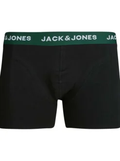 Lot de 3 boxers classiques en coton noir uni avec une coupe fermée