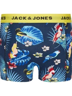 Lot de 3 Boxers classiques en coton multicolores imprimés avec imprimé floral