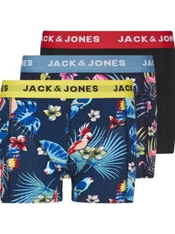 Lot de 3 Boxers classiques en coton multicolores imprimés avec imprimé floral