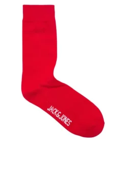 Lot de 5 chaussettes en coton mélangé avec deux printées et 3 unies