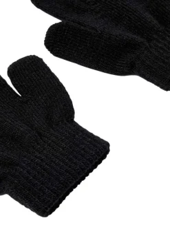 Lot de 3 gants noirs unis