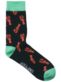 Lot de 3 paires de chaussettes hautes en coton mélangé multicolores imprimées
