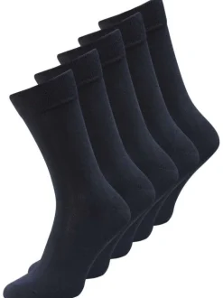 Lot de 5 paires de chaussettes hautes multicolores unies