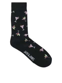 Lot de 3 paires de chaussettes hautes en coton mélangé multicolores imprimées