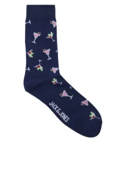 Lot de 3 paires de chaussettes hautes en coton mélangé multicolores imprimées