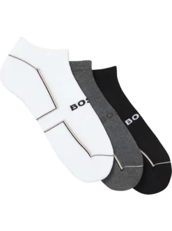 Lot de 3 paires de chaussettes en coton multicolores à coupe basse