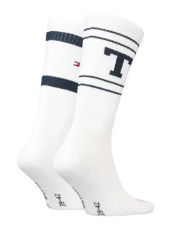 Lot de 2 paires de chaussettes blanches avec une coupe haute
