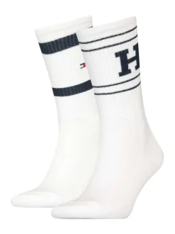 Lot de 2 paires de chaussettes blanches avec une coupe haute