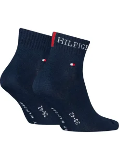 Lot de 2 paires de chaussettes basses marine avec imprimé logo