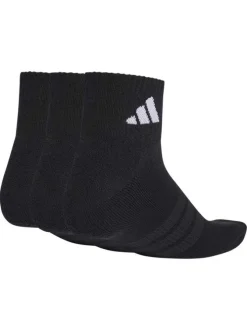 Lot de 3 paires de chaussettes basses noires pourvues du logo de la marque