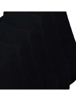 Lot de 5 paires de chaussettes noires unies basses identiques