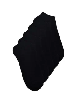 Lot de 5 paires de chaussettes noires unies basses identiques