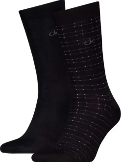 Lot de 2 paires de chaussettes hautes noires unies avec une coupe haute