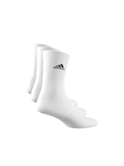 Lot de 3 paires de chaussettes mi-hautes blanches unies