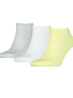 Lot de 2 paires de chaussettes jaunes unies pour homme avec logo