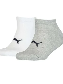 Lot de 2 paires de chaussettes blanches unies avec logo pour garçon en coton