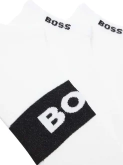 Lot de 3 paires de chaussettes basses et épaisses en coton blanches