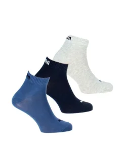 Lot de 3 paires de chaussettes multicolores en coton avec une coupe basse
