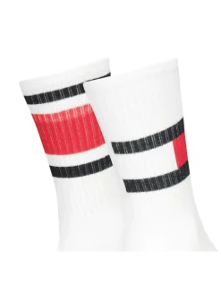 Lot de 2 paires de chaussettes hautes en coton mélangé blanches unies