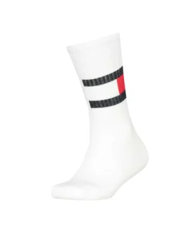 Lot de 2 paires de chaussettes hautes en coton mélangé blanches unies