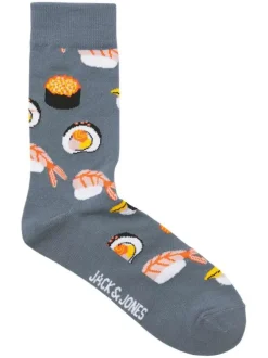 Lot de 3 paires de chaussettes hautes noires à motifs et avec une coupe haute