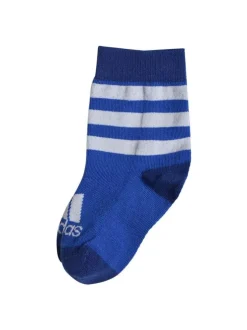Lot de 3 paires de chaussettes basses en coton mélangé bleues