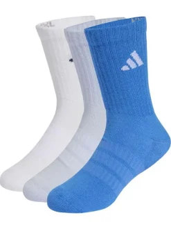 Lot de 3 paires de chaussettes hautes multicolores pourvues du logo de la marque