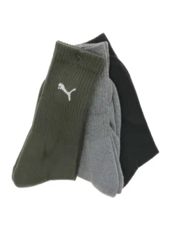 Lot de 3 paires de chaussettes hautes multicolores en coton avec logo imprimé