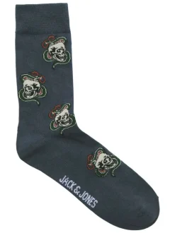 Lot de 3 paires de chaussettes hautes en coton mélangé multicolores imprimées