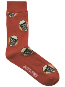 Lot de 3 paires de chaussettes hautes en coton mélangé multicolores imprimées