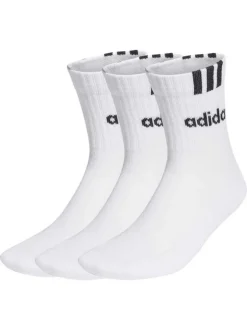 Lot de 3 paires de chaussettes mi-hautes blanches pourvues du nom de la marque