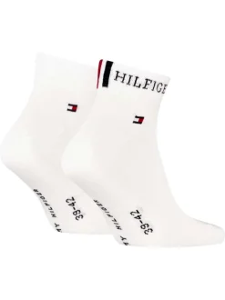 Lot de 2 paires de chaussettes basses blanches à imprimé de la marque