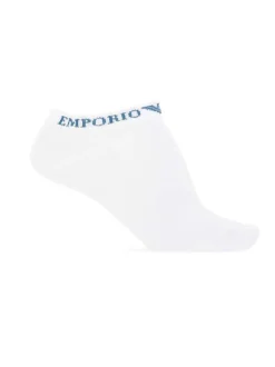 Lot de 3 paires de chaussettes Basses blanches en coton unies