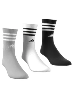 Lot de 3 paires de chaussettes mi-hautes multicolores unies avec logo iconique