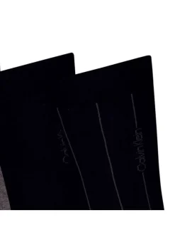 Lot de 3 paires de chaussettes hautes noires unies avec une coupe haute