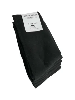Lot de 5 paires de chaussettes hautes noires unies