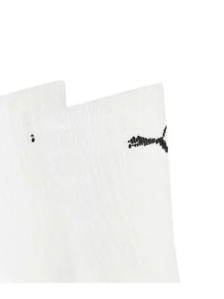 Lot de 3 paires de chaussettes hautes en coton mélangé blanches unies