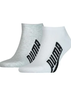 Lot de 2 paires de chaussettes basses blanches unies avec coupe mi-haute