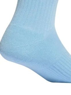 Lot de 3 paires de chaussettes mi-haute bleues pourvues du logo de la marque