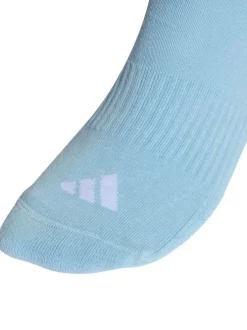 Lot de 3 paires de chaussettes mi-haute bleues pourvues du logo de la marque