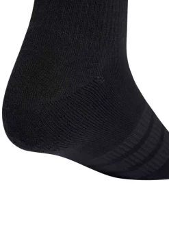 Lot de 3 paires de chaussettes hautes noires pourvues du logo de la marque